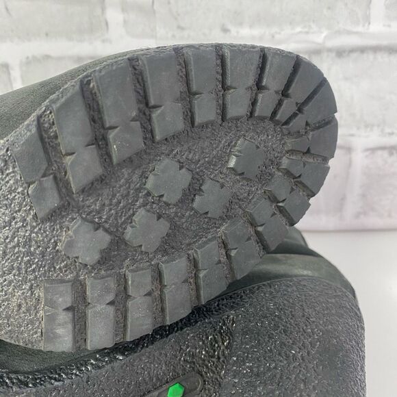 Timberland Tillston Leather Ankle Boots Lug Sole Weatherproof Size 10 Black Nubu - Picture 11 of 12